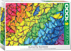 BUTTERFLY RAINBOW 1000 PC PUZZLE - EUROGRAPHICS