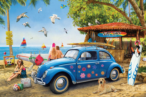 VW BEETLE SURF SHACK PUZZLE 1