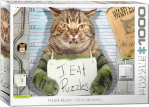 EUROGRAPHICS FELINE FELON 1000 PIECE JIGSAW PUZZLE - NORMAND. PAUL