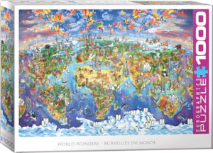 EUROGRAPHICS WORLD WONDERS 1000 PIECE JIGSAW PUZZLE