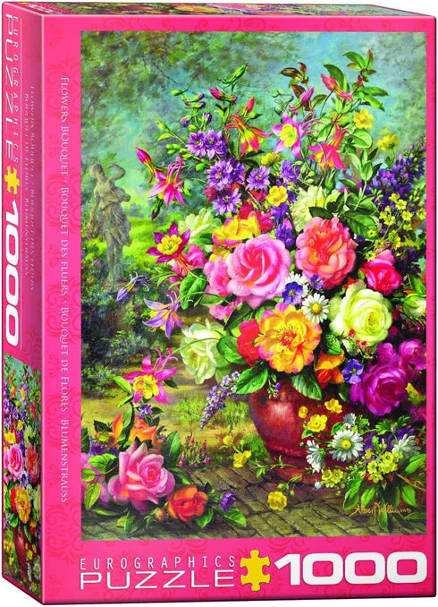 EUROGRAPHICS FLOWERS BOQUET 1000 PIECE JIGSAW PUZZLE - WILLIAMS. ALBERT