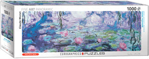 EUROGRAPHICS PANORAMIC WATERLILIES 1000 PIECE PUZZLE