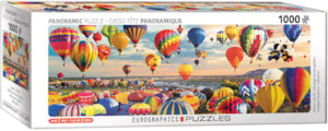 EUROGRAPHICS BALLOON LIFT OFF 1000 PIECE PANORAMIC JIGSAW PUZZLE