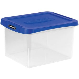 FILE BOX LETTER SIZE BLUE LID