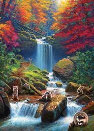 Mystic Falls In Autumn 1000 Pc