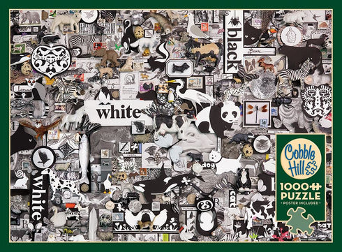 BLACK & WHITE: ANIMALS 1000 PIECE PUZZLE - DAVIES. SHELLEY
