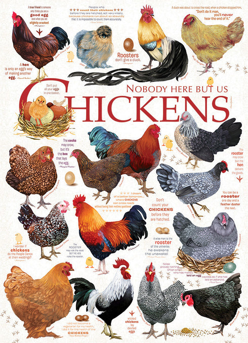 CHICKEN QUOTES 1000 PIECE JIGSAW PUZZLE - DAVIS. ASHLEY