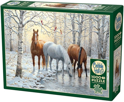 WINTER TRIO 1000 PIECE PUZZLE - WEIRS. PERSIS CLAYTON