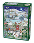 VILLAGE ON A WINTER NIGHT 1000 PIECE JIGSAW PUZZLE - GROSSMAN. LUCY