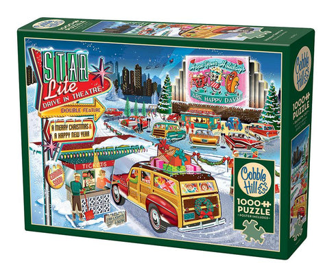 HOLIDAY DRIVE-IN 1000 PIECE JIGSAW PUZZLE - DEMPSEY. DIANE