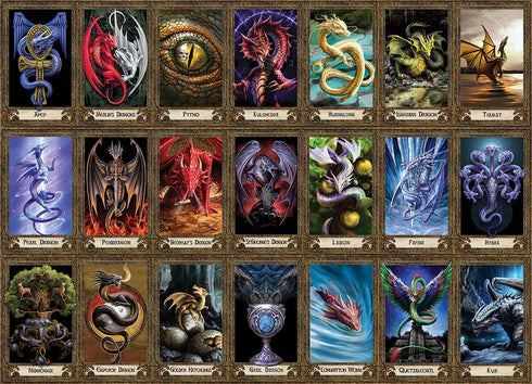 DRAGON ORACLE 1000 PIECE JIGSAW PUZZLE - STOKES. ANNE