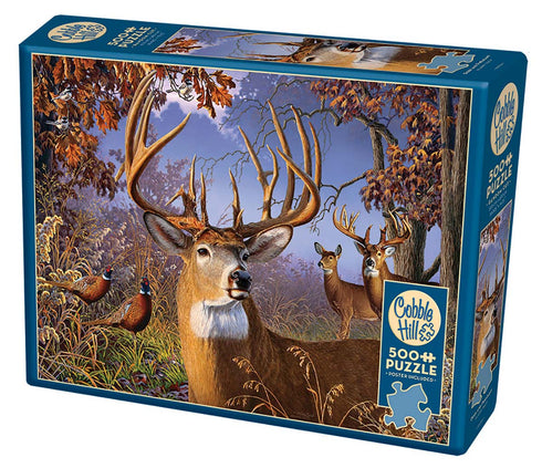 DEER AND PHEASANT 500 PIECE PUZZLE - ZACH. LARRY