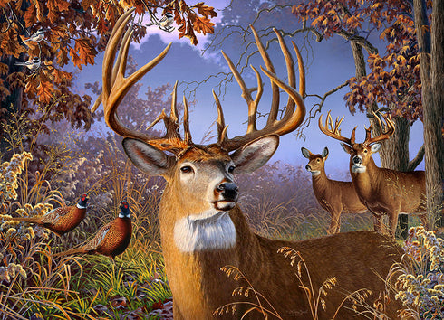 DEER AND PHEASANT 500 PIECE PUZZLE - ZACH. LARRY