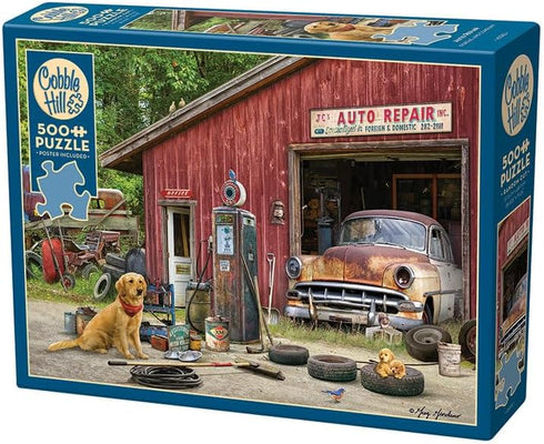 AUTO REPAIR 500 PIECE JIGSAW PUZZLE - GREG & CO. LLC