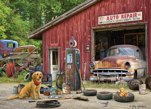 AUTO REPAIR 500 PIECE JIGSAW PUZZLE - GREG & CO. LLC