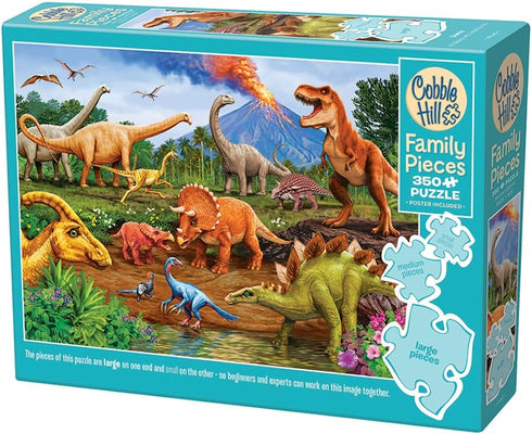 DINOS 350 FAMILY PIECE JIGSAW PUZZLE - COBBLE HILL LTD.