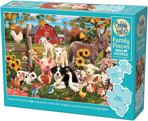 FAMILY FARM 350 FAMILY PIECE JIGSAW PUZZLE - VANDERDASSON. VILLIAM