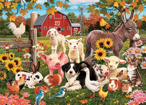 FAMILY FARM 350 FAMILY PIECE JIGSAW PUZZLE - VANDERDASSON. VILLIAM