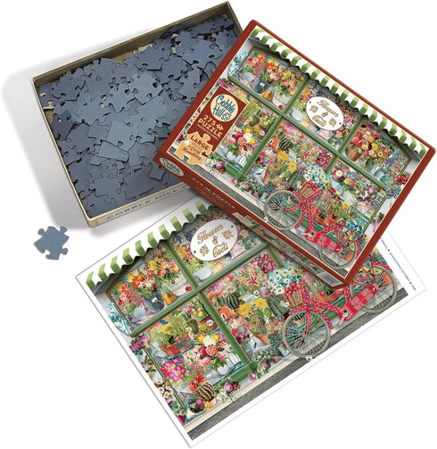 FLOWERS & CACTI SHOP 275 LARGE PIECE JIGSAW PUZZLE - BEHR. BARBARA