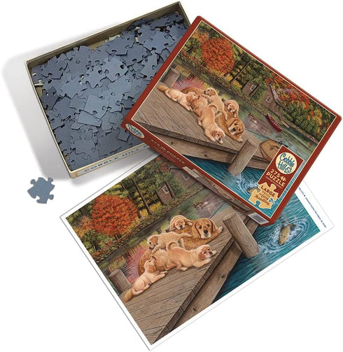 LAZY DAY ON THE DOCK 275 LARGE PIECE JIGSAW PUZZLE - BOND. BARBARA HIGGINS