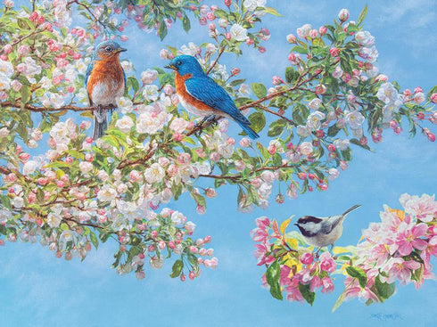 BLOOSM FESTIVAL 275 LARGE PIECE JIGSAW PUZZLE - HOSELTON. BETH