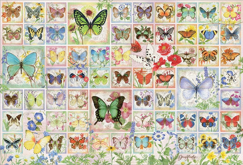 BUTTERFLIES AND BLOOSOMS 2000 PIECE PUZZLE - SHASKY. JANE