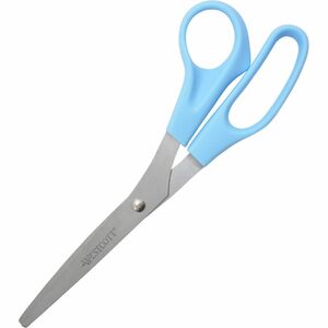 8" STRAIGHT SCISSORS BLUE