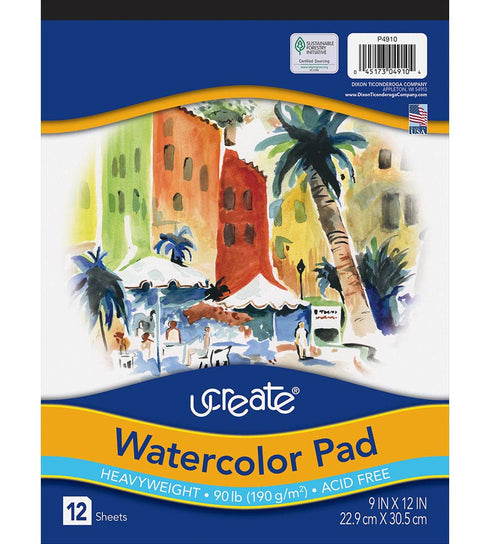 9X12 Watercolor Paper Pad