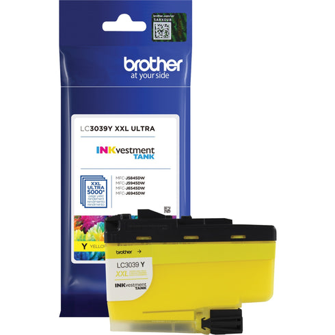Brother Genuine LC3039Y Ultra High-yield Yellow