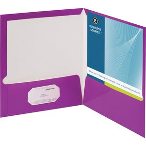 PURPLE LAMINATED FOLDER - BOX OF 25