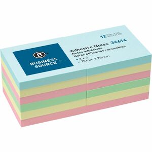 3"X3" PASTEL ADHESIVE NOTES