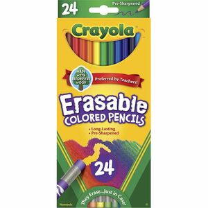 ERASABLE COLORED PENCILS 24PK