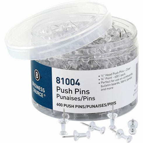 CLEAR PUSH PINS