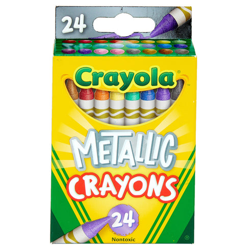 CRAYONS METALLIC 24 PACK