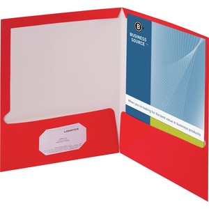 RED LAMINATED FOLDER - BOX OF 25