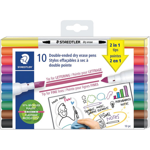 DOUBLE ENDED DRY ERASE PEN SET