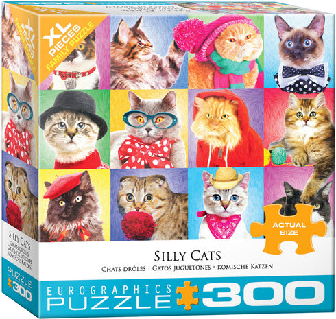 EUROGRAPHICS SILLY CATS 300 PIECE PUZZLE