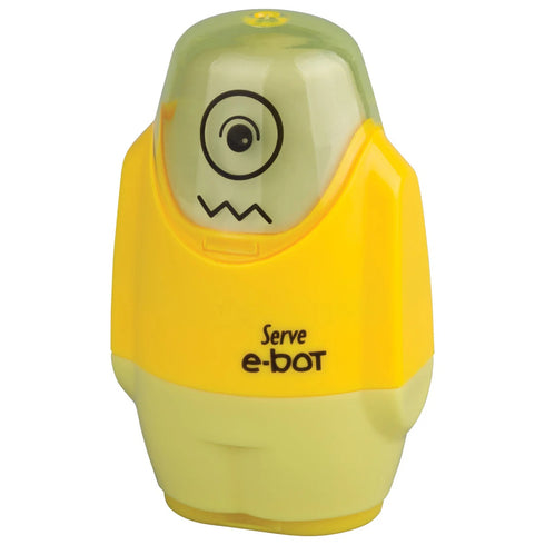 SERVE E-BOT ERASER & SHARPENER
