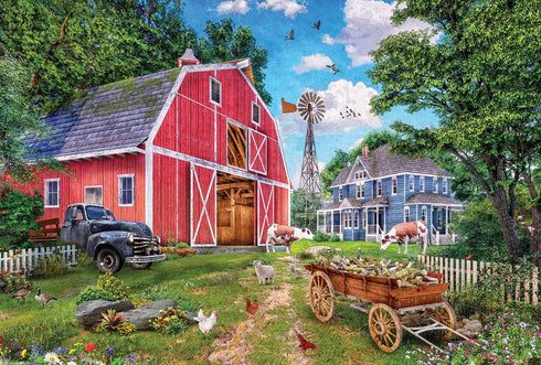 FAMILY BARN TIN 550 PIECE JIGSAW PUZZLE - EUROGRAPHICS