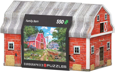 Family Barn Tin 550 Pc Puzzle