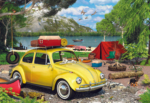 Vw Beetle Camping Tin 550 Pc