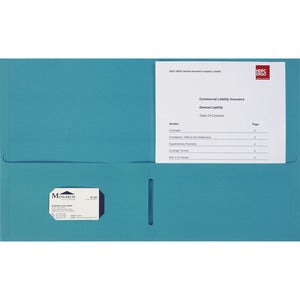 TEAL 2 POCKET FOLDER - BOX OF 25