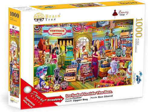 FANCY VINTAGE 1000 PIECE PUZZLE - BRAIN TREE