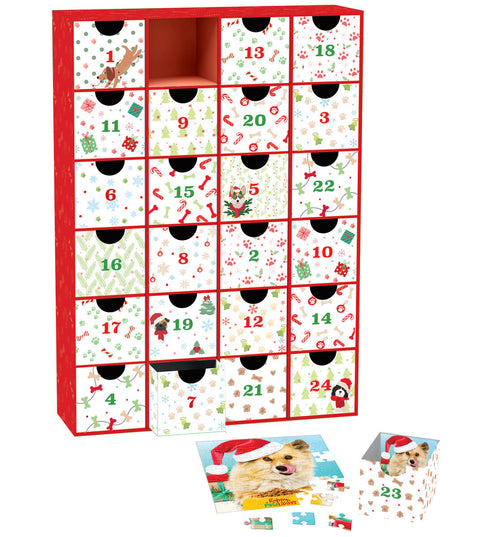 CHRISTMAS PAWS ADVENT CALENDAR PUZZLES - EUROGRAPHICS