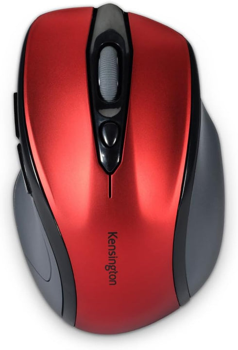 KENSINGTON PRO FIT MID-SIZE WIRELESS MOUSE, RUBY RED (K72422AM)