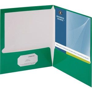 GREEN LAMINATED FOLDER - BOX OF 25