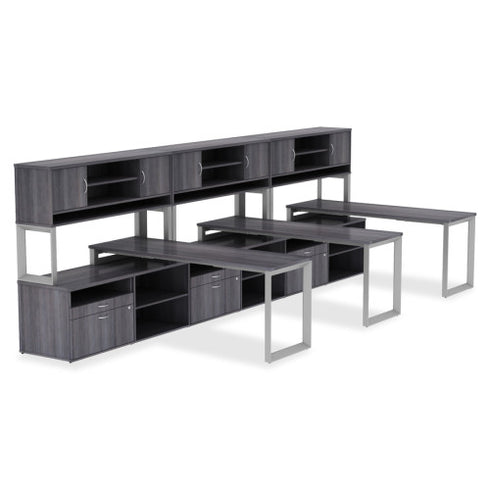 LORELL RELEVANCE SERIES MAHOGANY LAMINATE OFFICE FURNITURE CREDENZA (16214) - KI