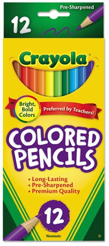COLORED PENCILS 12 PACK