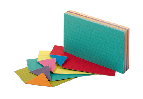 INDEX CARDS 3X5 TWO TONE RULED INDEX CARDS
