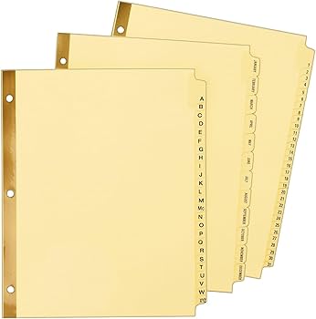 1-31 DIVIDERS